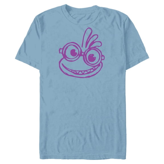 Disney Pixar Monsters University Randy Boggs Sketch T-Shirt- Short Sleeve Blended T-Shirt for Adults - Customized-Ocean Blue