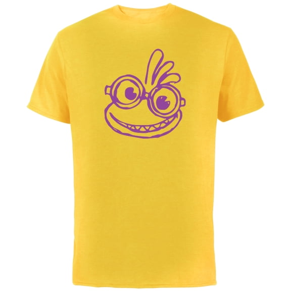 Disney Pixar Monsters University Randy Boggs Sketch T-Shirt - Short Sleeve Cotton T-Shirt for Adults - Customized-Yellow