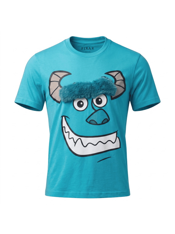 Disney Pixar Monsters University Sulley Big Face 3D Eyebrow T-Shirt