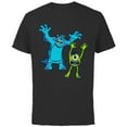 thumbnail image 1 of Disney Pixar Monsters University Sulley and Mike T-Shirt - Short Sleeve Cotton T-Shirt for Adults - Customized-Black, 1 of 5