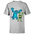 thumbnail image 1 of Disney Pixar Monsters University Sulley and Mike T-Shirt - Short Sleeve T-Shirt for Kids - Customized-Athletic Heather, 1 of 5