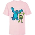 thumbnail image 1 of Disney Pixar Monsters University Sulley and Mike T-Shirt - Short Sleeve T-Shirt for Kids - Customized-Soft Pink, 1 of 5