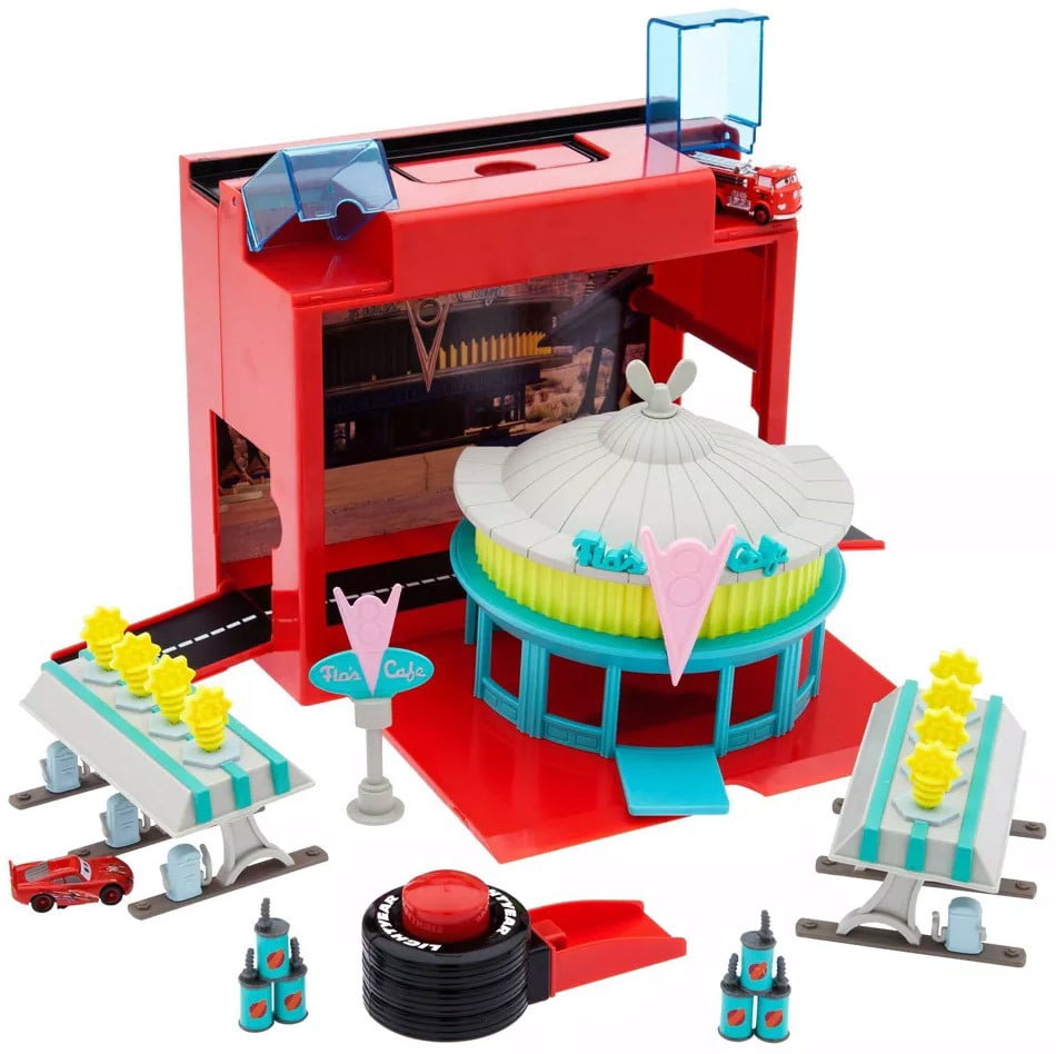 Disney / Pixar On-The-Go Flo's Cafe Playset, Includes Vehicles