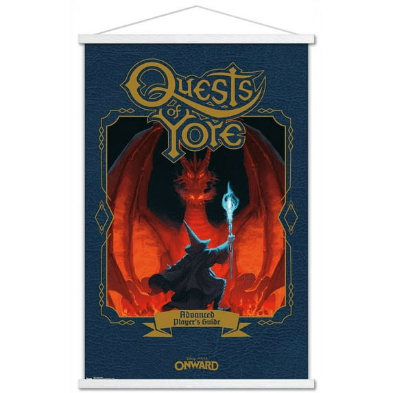 Disney Pixar Onward - Book Wall Poster with Wooden Magnetic Frame, 22.375" x 34"