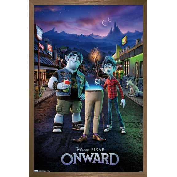 Disney Pixar Onward - Dad Teaser Wall Poster, 14.725" x 22.375", Framed