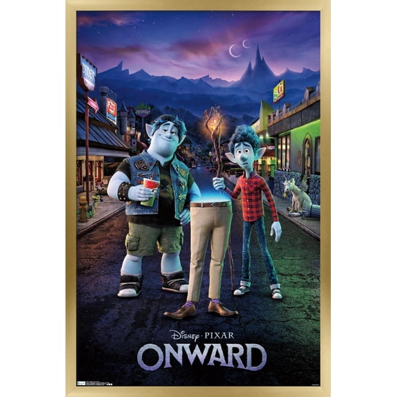 Disney Pixar Onward - Dad Teaser Wall Poster, 14.725" x 22.375", Framed