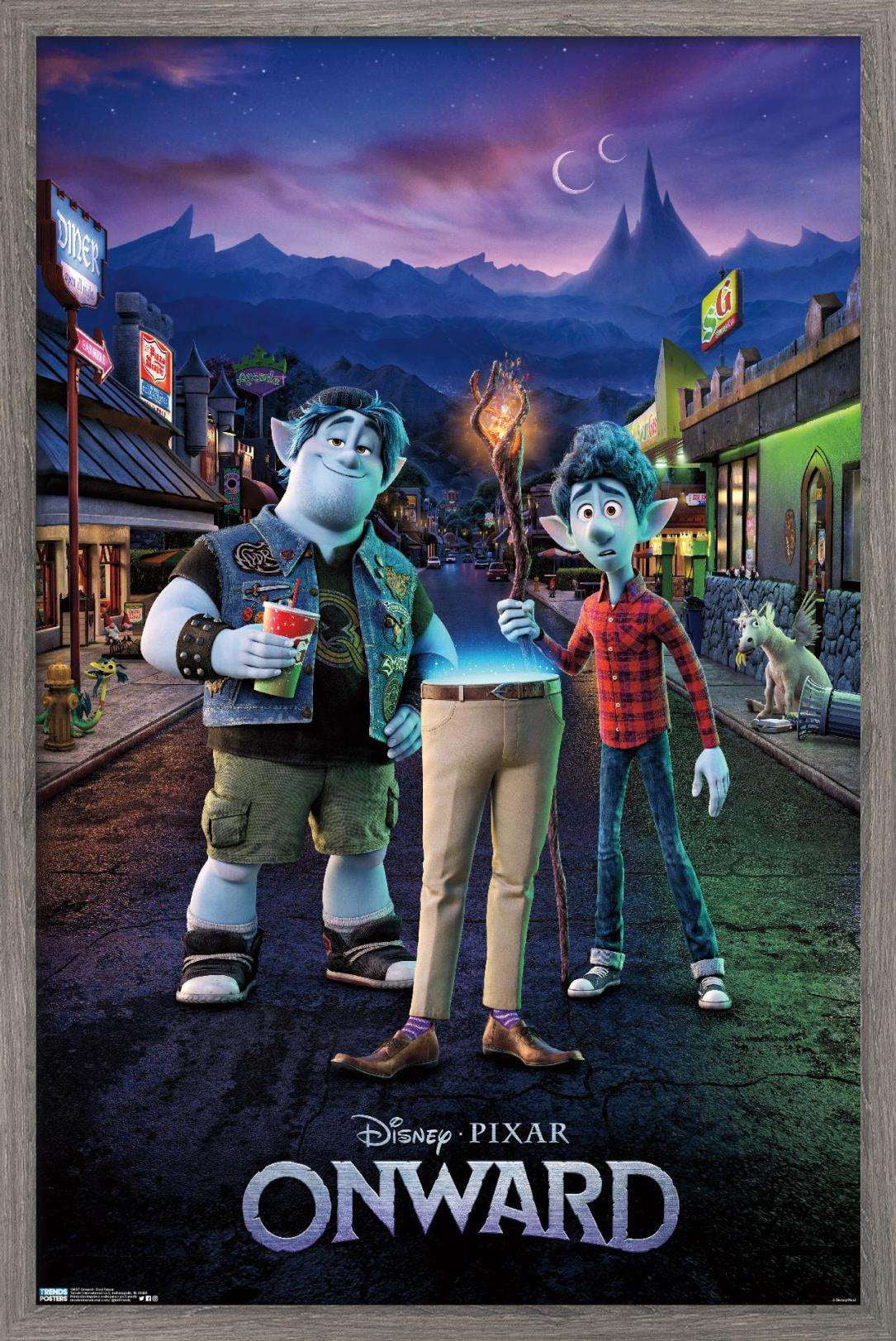 Disney Pixar Onward - Dad Teaser Wall Poster, 22.375" x 34", Framed
