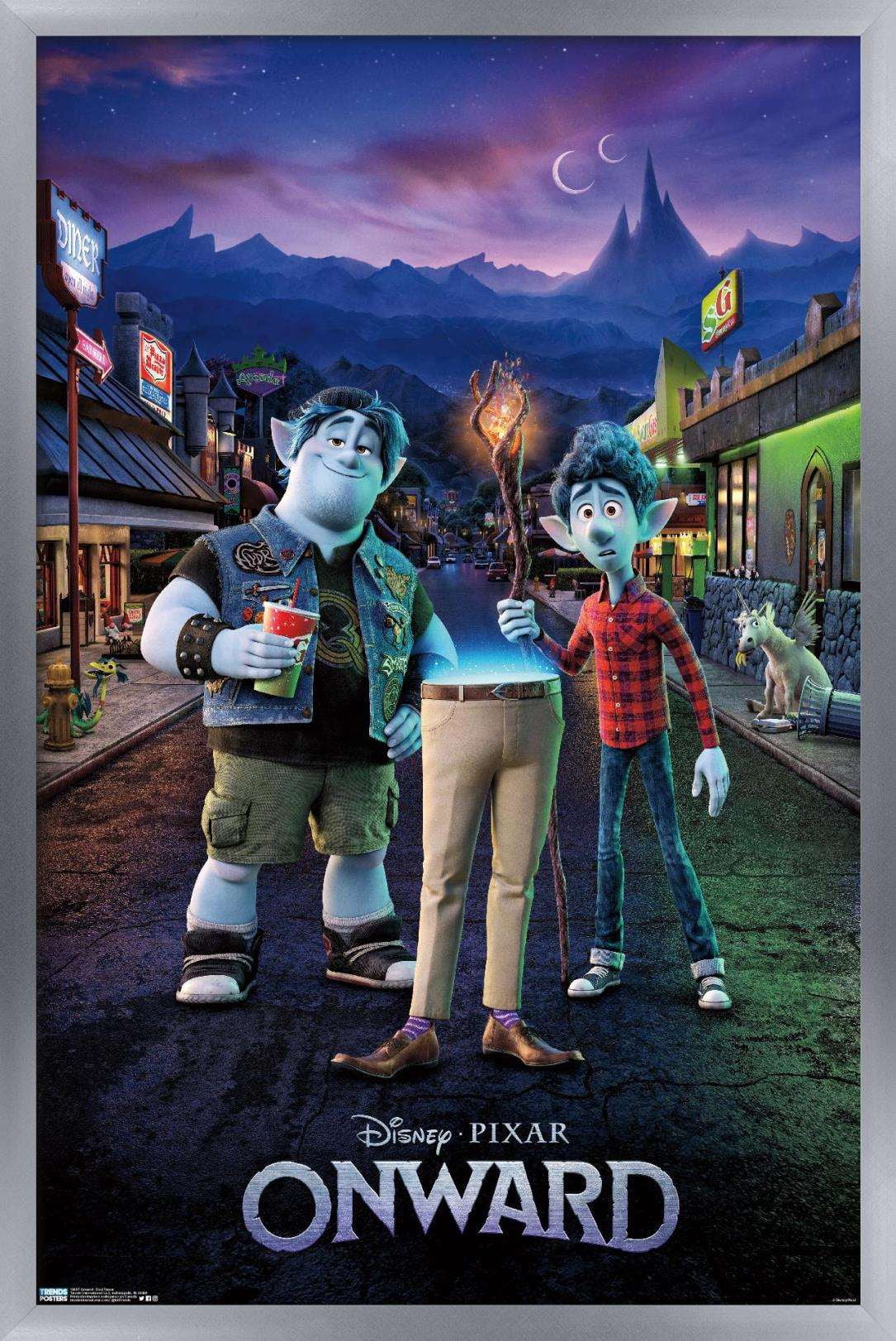 Disney Pixar Onward - Dad Teaser Wall Poster, 22.375" x 34", Framed