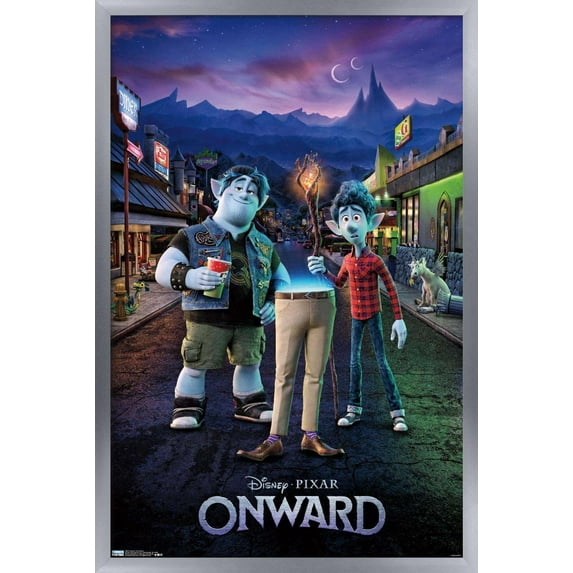 Disney Pixar Onward - Dad Teaser Wall Poster, 22.375" x 34", Framed