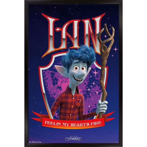 Disney Pixar Onward - Ian Wall Poster, 22.375" x 34", Framed