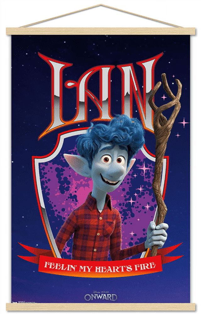 Disney Pixar Onward - Ian Wall Poster with Wooden Magnetic Frame, 22. ...