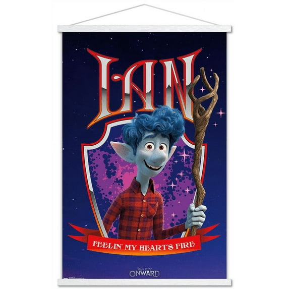 Disney Pixar Onward - Ian Wall Poster with Wooden Magnetic Frame, 22.375" x 34"