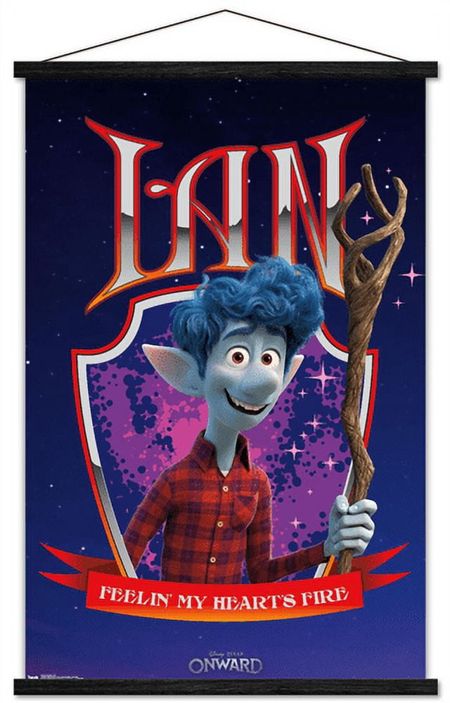 Disney Pixar Onward - Ian Wall Poster with Wooden Magnetic Frame, 22.375" x 34"