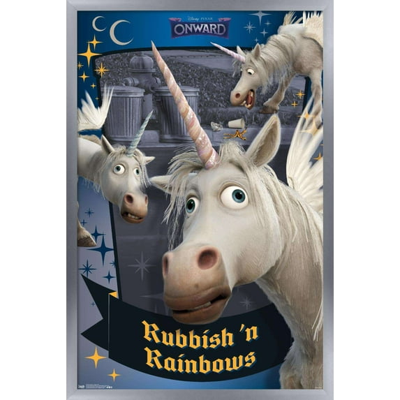 Disney Pixar Onward - Pegacorn Wall Poster, 22.375" x 34", Framed