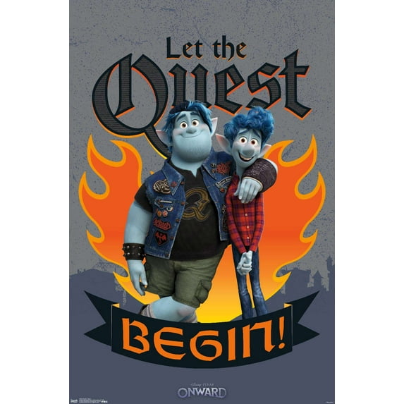 Disney Pixar Onward - Quest Wall Poster, 22.375" x 34"