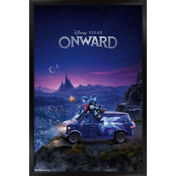 Disney Pixar Onward - Teaser Wall Poster, 14.725" x 22.375" Framed
