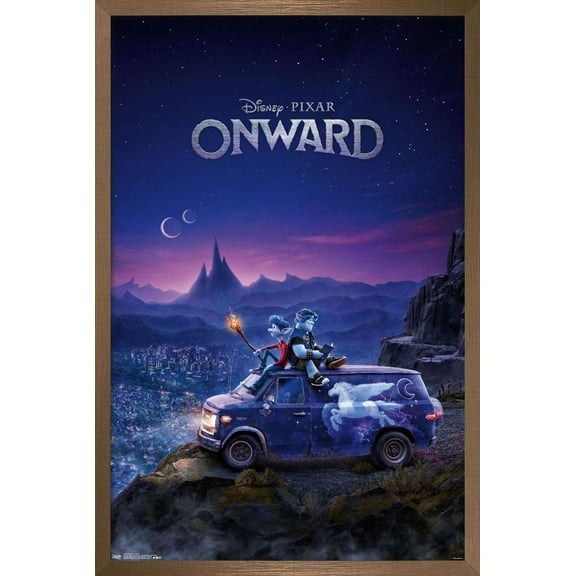 Disney Pixar Onward - Teaser Wall Poster, 22.375" x 34", Framed
