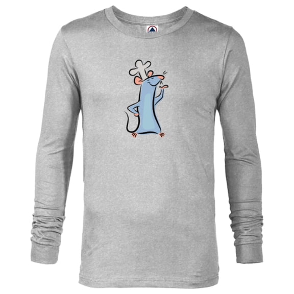 Disney Pixar Ratatouille Chef Remy Watercolor - Long Sleeve T-Shirt for Men - Customized-Athletic Heather