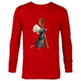 thumbnail image 1 of Disney Pixar Ratatouille Chef Remy with Spoon - Long Sleeve T-Shirt for Men- Customized-New Red, 1 of 5