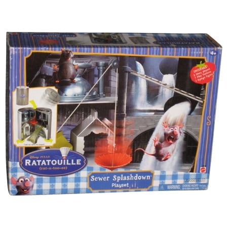 Disney Pixar Ratatouille Mattel Sewer Splashdown Figure Playset