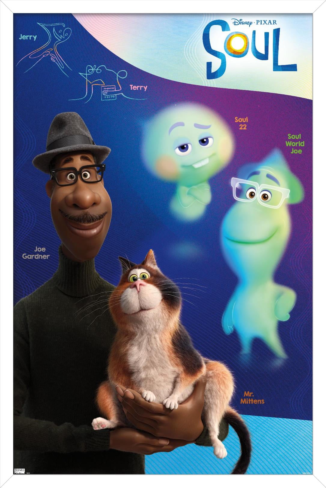 Disney Pixar Soul - Group Wall Poster, 14.725" x 22.375", Framed