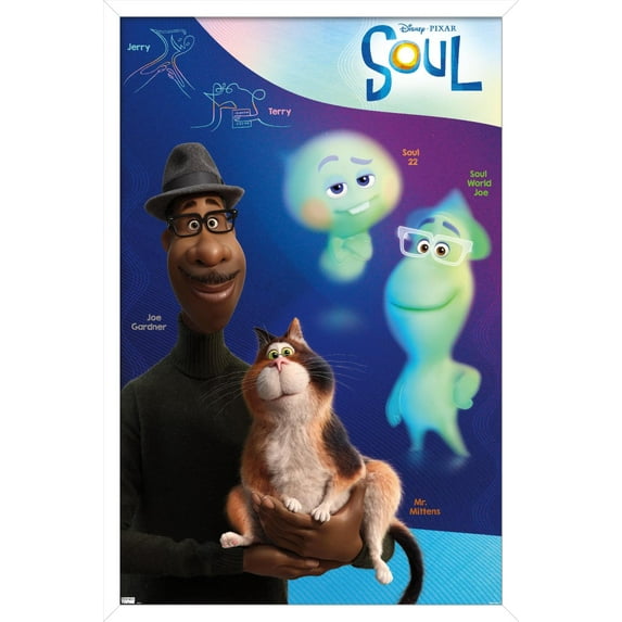 Disney Pixar Soul - Group Wall Poster, 14.725" x 22.375", Framed