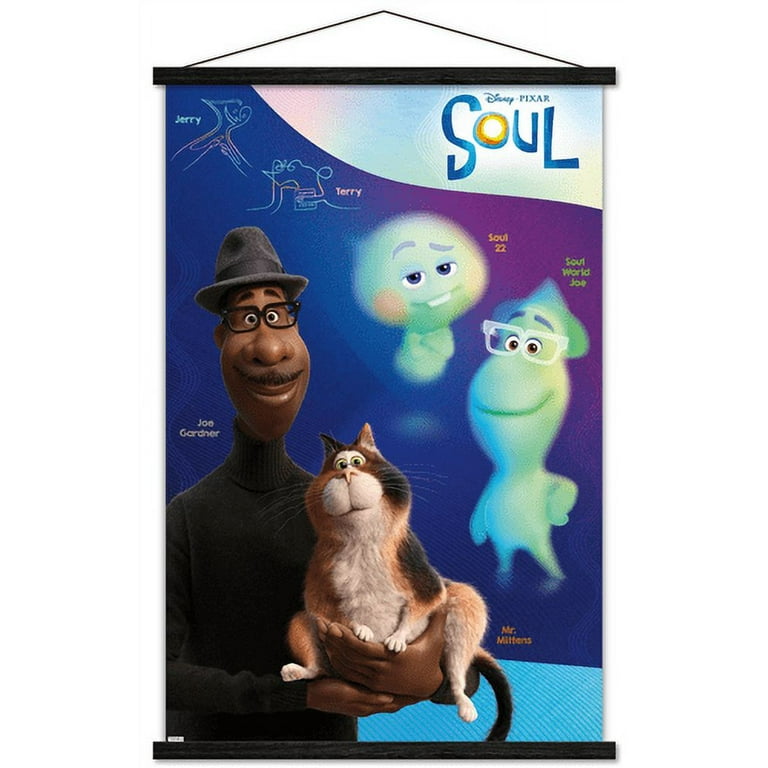 Disney Pixar Soul Group Wall Poster with Magnetic Frame,