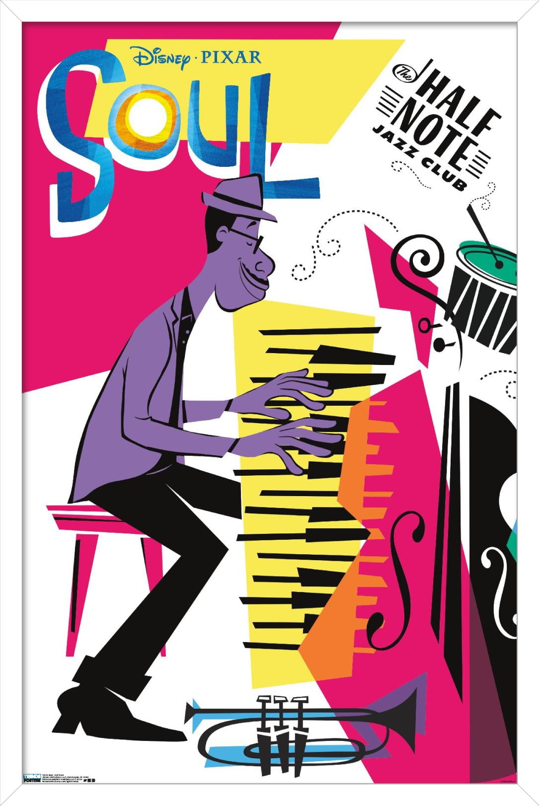 Disney Pixar Soul - Half Note Wall Poster, 22.375" x 34", Framed