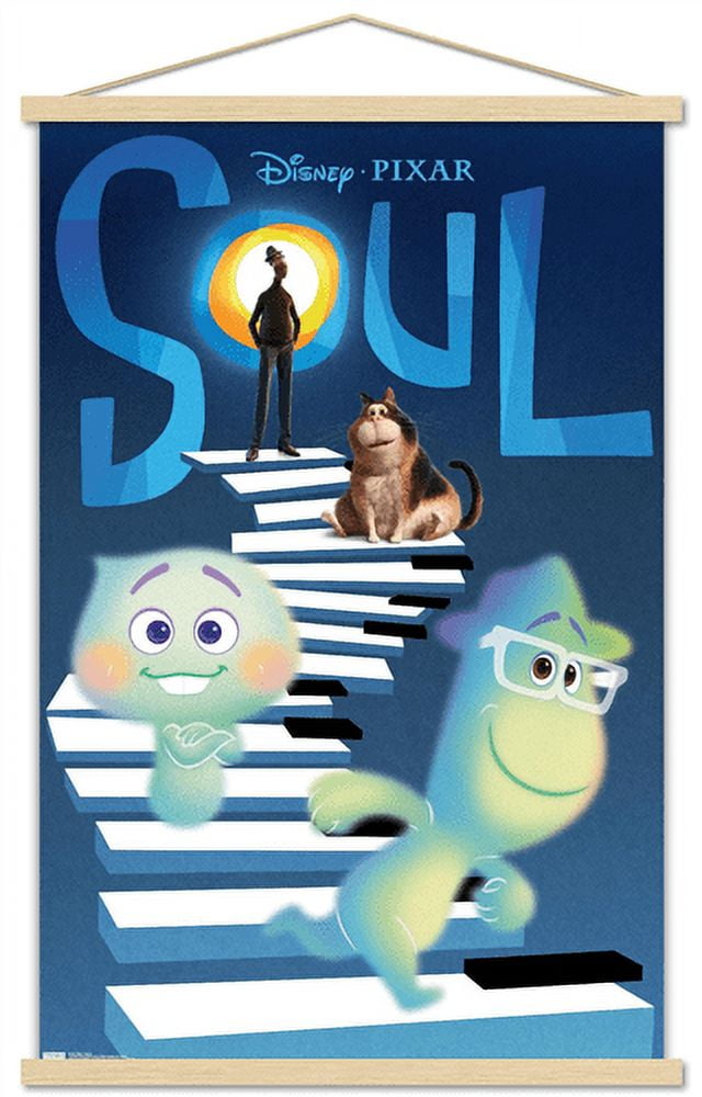Disney Pixar Soul - Piano Wall Poster with Magnetic Frame, 22.375" x 34"