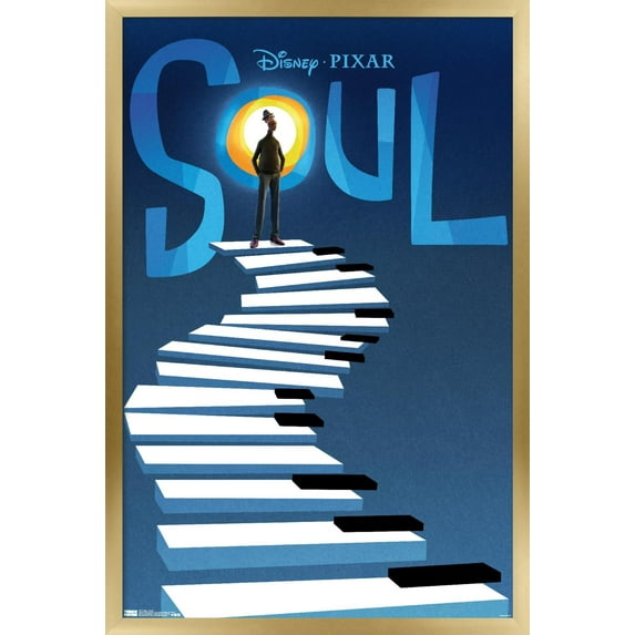 Disney Pixar Soul - Teaser Wall Poster, 22.375" x 34", Framed