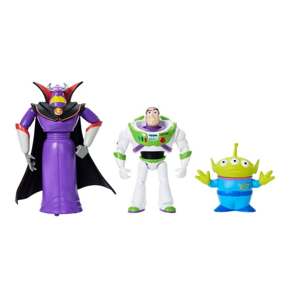 Disney Pixar Storytellers Toy Story Intergalactic Pack, Buzz Lightyear, Zurg & Alien Action Figures