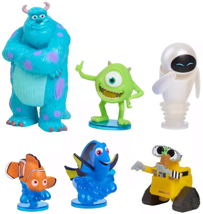 PIXAR フィギュアセット Disney / Pixar Sully, Mike Wazowski, Wall-E, Nemo & Dory 6-Piece