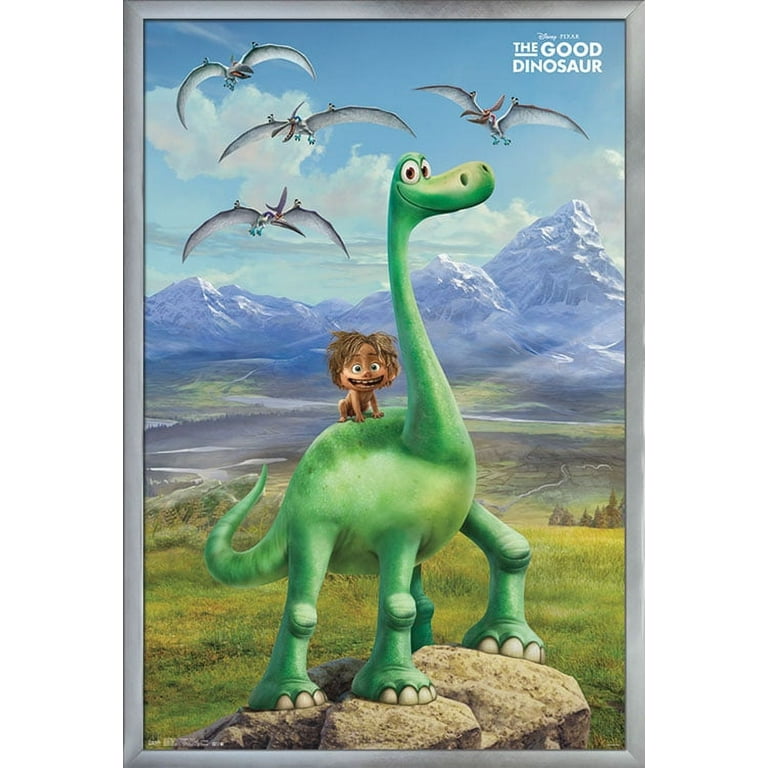 Disney Pixar The Good Dinosaur - Faces Wall Poster, 22.375 x 34, Framed 
