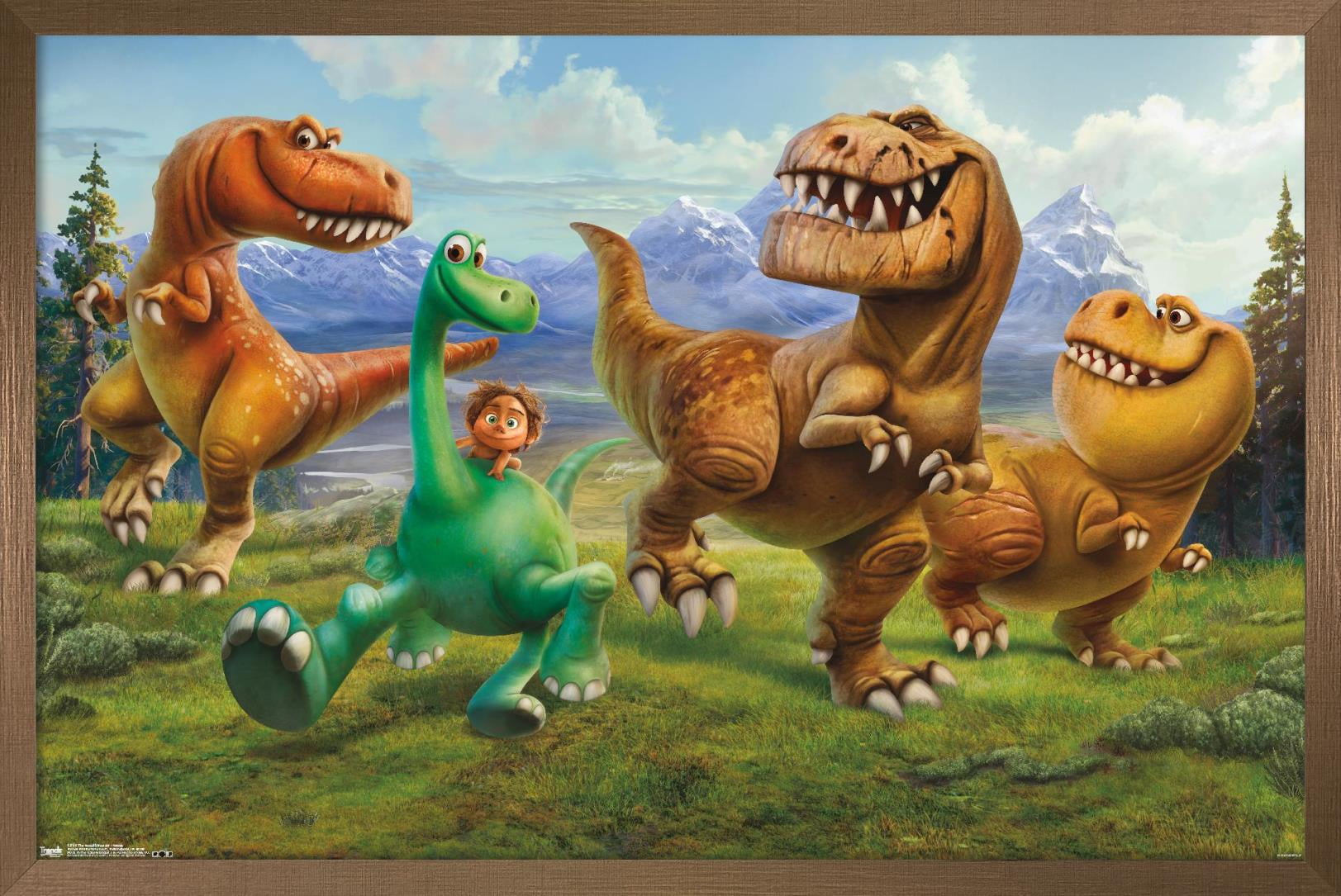 Disney Pixar The Good Dinosaur - Group Wall Poster, 14.725" x 22.375", Framed