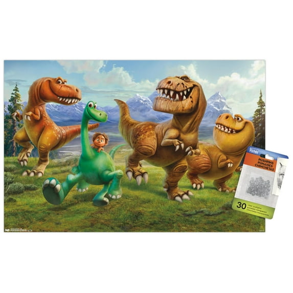 Disney Pixar The Good Dinosaur - Group Wall Poster with Push Pins, 14.725" x 22.375"
