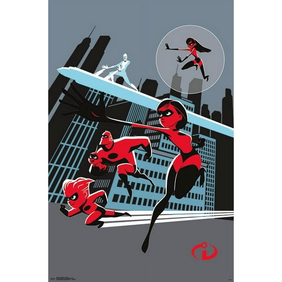 Disney Pixar The Incredibles 2 - Artistic Wall Poster, 22.375" x 34"