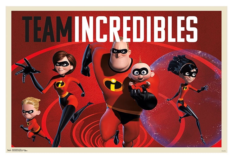 Disney Pixar The Incredibles 2 - Family Wall Poster, 22.375" X 34 ...