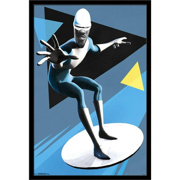 Disney Pixar The Incredibles 2 - Frozone Wall Poster, 22.375" x 34", Framed