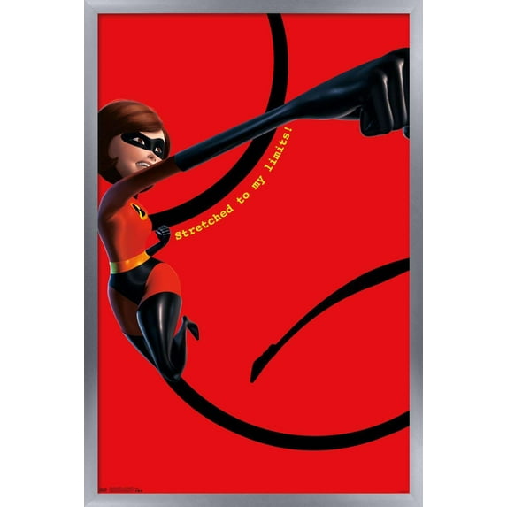 Disney Pixar The Incredibles 2 - Mrs. Incredible Wall Poster, 14.725" x 22.375", Framed