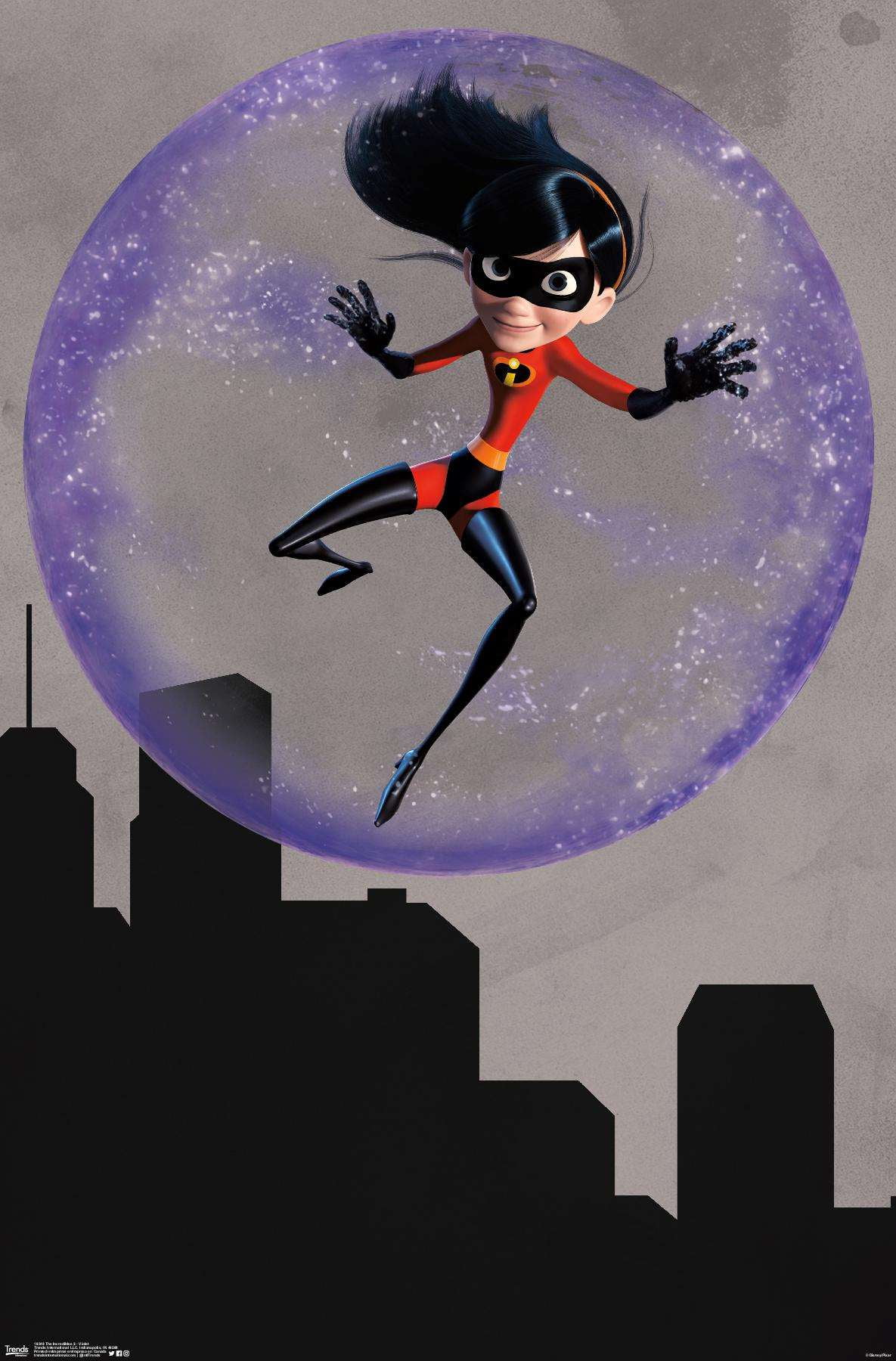 Disney Pixar The Incredibles 2 - Violet Wall Poster, 14.725" x 22.375 ...