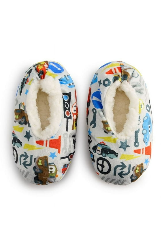 Disney Pixar Toddler Slippers, Snuggle Toe, House, Flat Heel, Medium, Toe Ring, Multicolor, 2T-3T