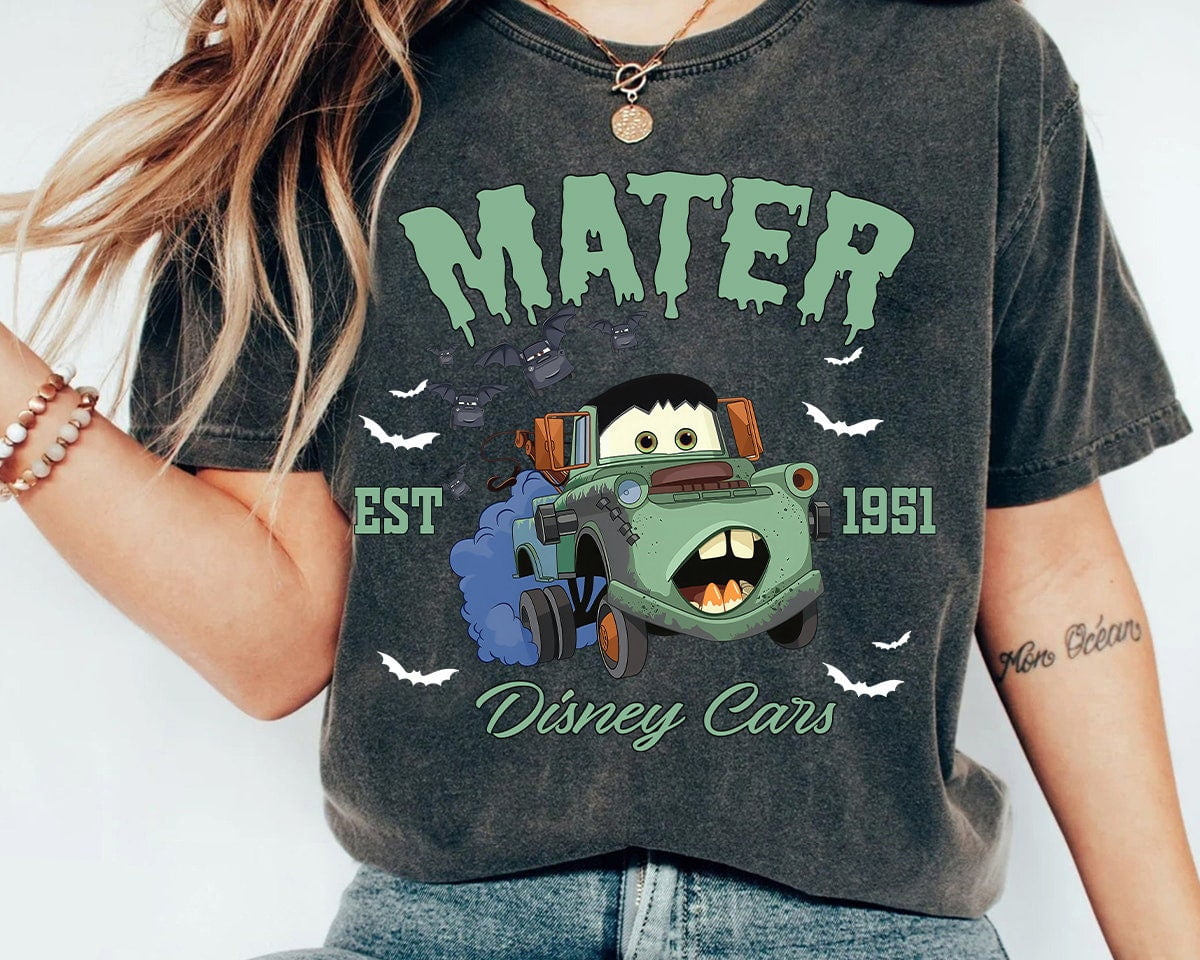Disney Pixar Tow Mater Halloween Shirt, Disney Cars Halloween Shirt