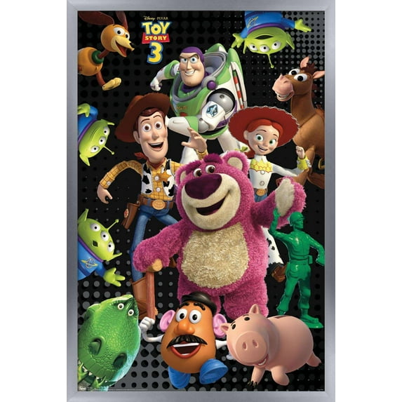 Disney Pixar Toy Story 3 - Grid Wall Poster, 14.725" x 22.375", Framed