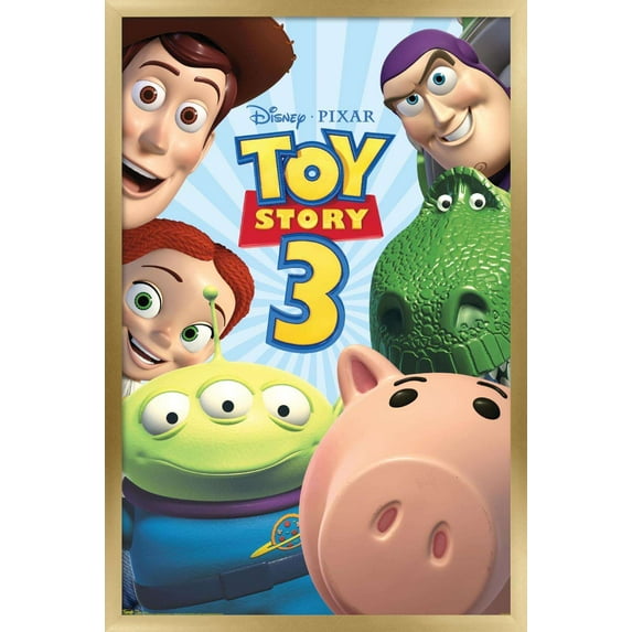 Disney Pixar Toy Story 3 - Group Wall Poster, 22.375" x 34", Framed