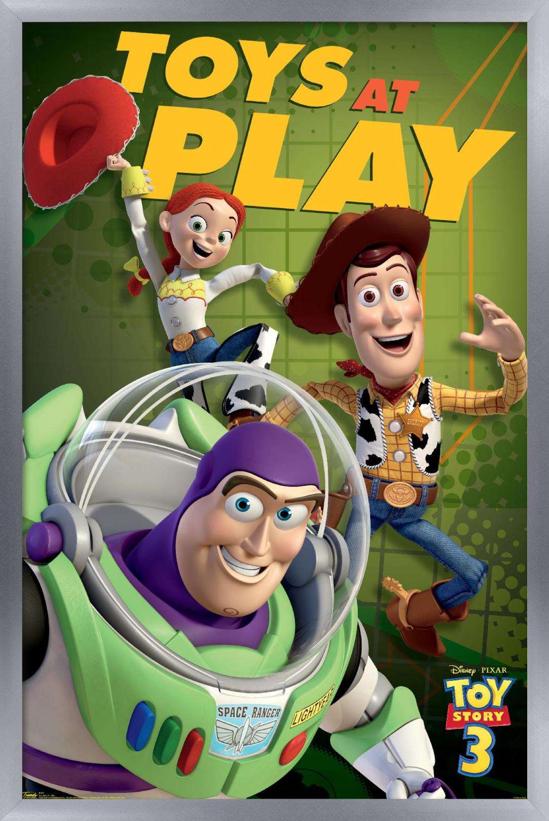 Disney Pixar Toy Story 3 - Trio Wall Poster, 14.725" x 22.375", Framed