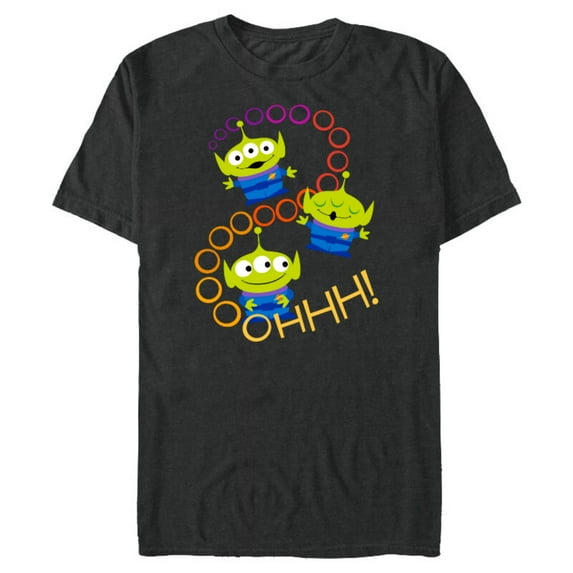 Disney Pixar Toy Story 4 Aliens Rainbow T-Shirt- Short Sleeve Blended T-Shirt for Adults - Customized-Dark Heather