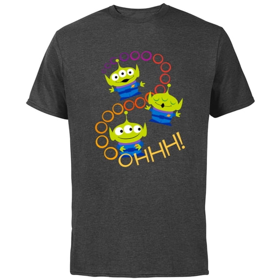Disney Pixar Toy Story 4 Aliens Rainbow T-Shirt - Short Sleeve Cotton T-Shirt for Adults - Customized-Charcoal Heather