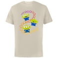 thumbnail image 1 of Disney Pixar Toy Story 4 Aliens Rainbow T-Shirt - Short Sleeve Cotton T-Shirt for Adults - Customized-Putty, 1 of 5
