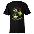 thumbnail image 1 of Disney Pixar Toy Story 4 Aliens Rainbow T-Shirt - Short Sleeve T-Shirt for Kids - Customized-Black, 1 of 5