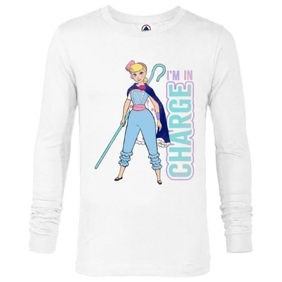 Disney Pixar Toy Story 4 Bo Peep I'm In Charge T-Shirt - Long Sleeve T-Shirt for Men - Customized-White